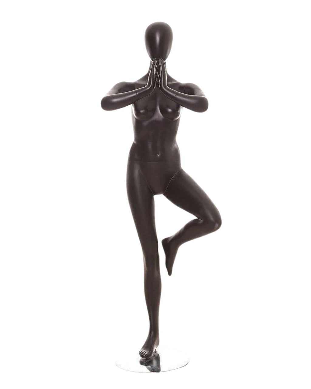 Black Female Yoga Mannequin (TMK-YOGA02BK)