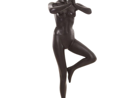 Black Female Yoga Mannequin (TMK-YOGA02BK)