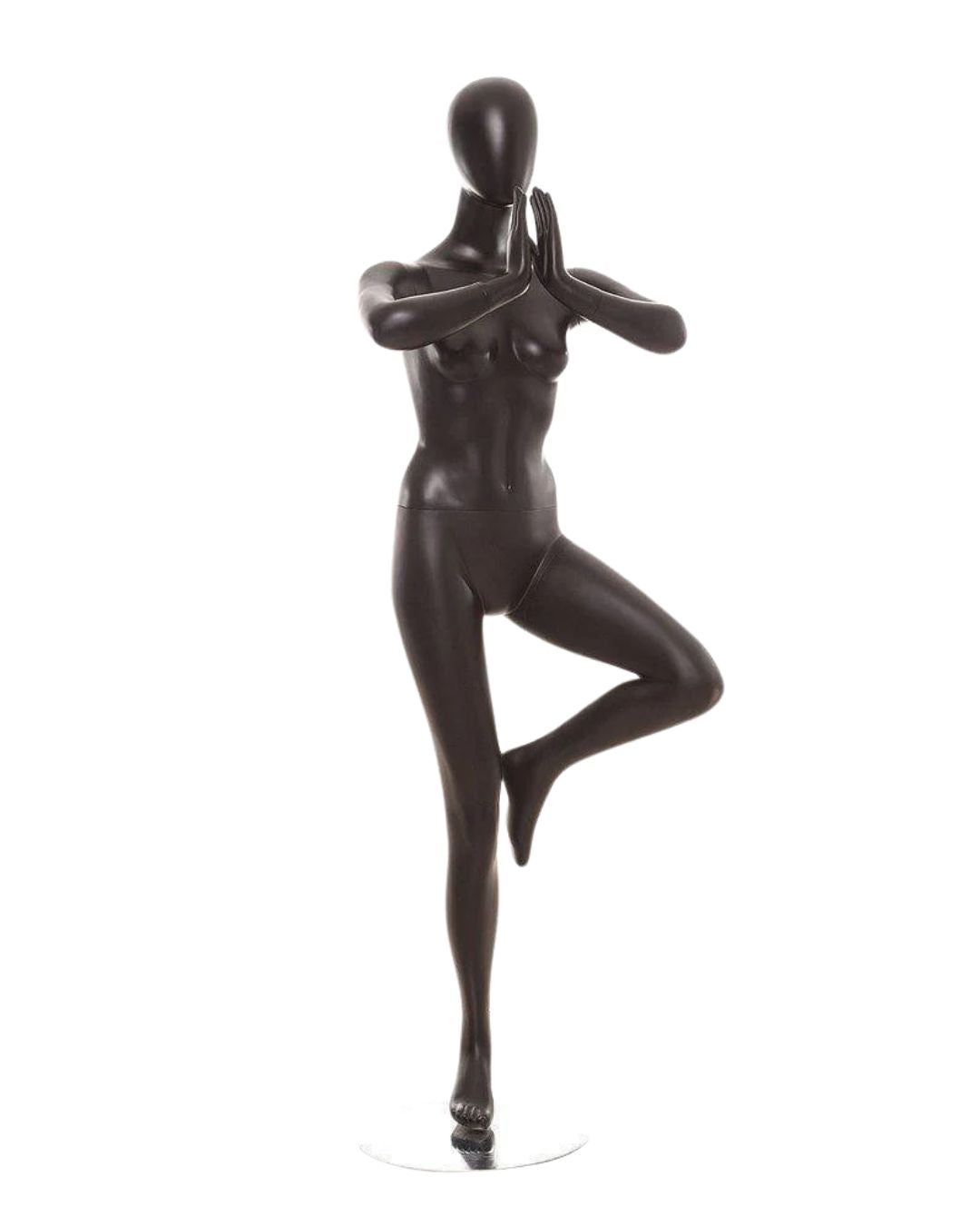 Black Female Yoga Mannequin (TMK-YOGA02BK)