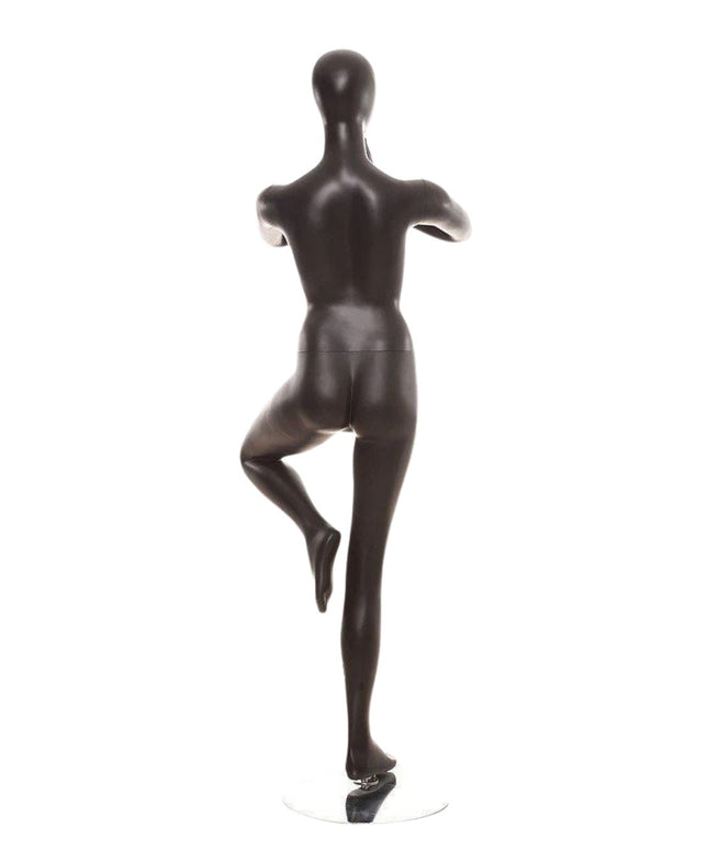 Black Female Yoga Mannequin (TMK-YOGA02BK)
