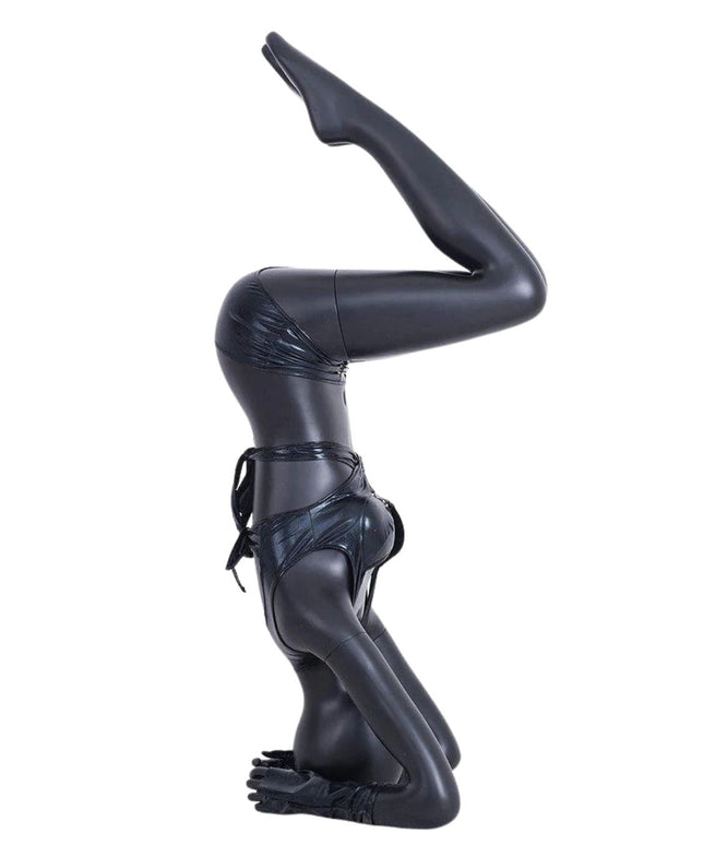Black Female Yoga Mannequin (TMK-YOGA03BK)