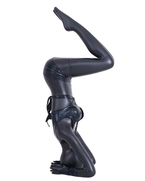 Black Female Yoga Mannequin (TMK-YOGA03BK)