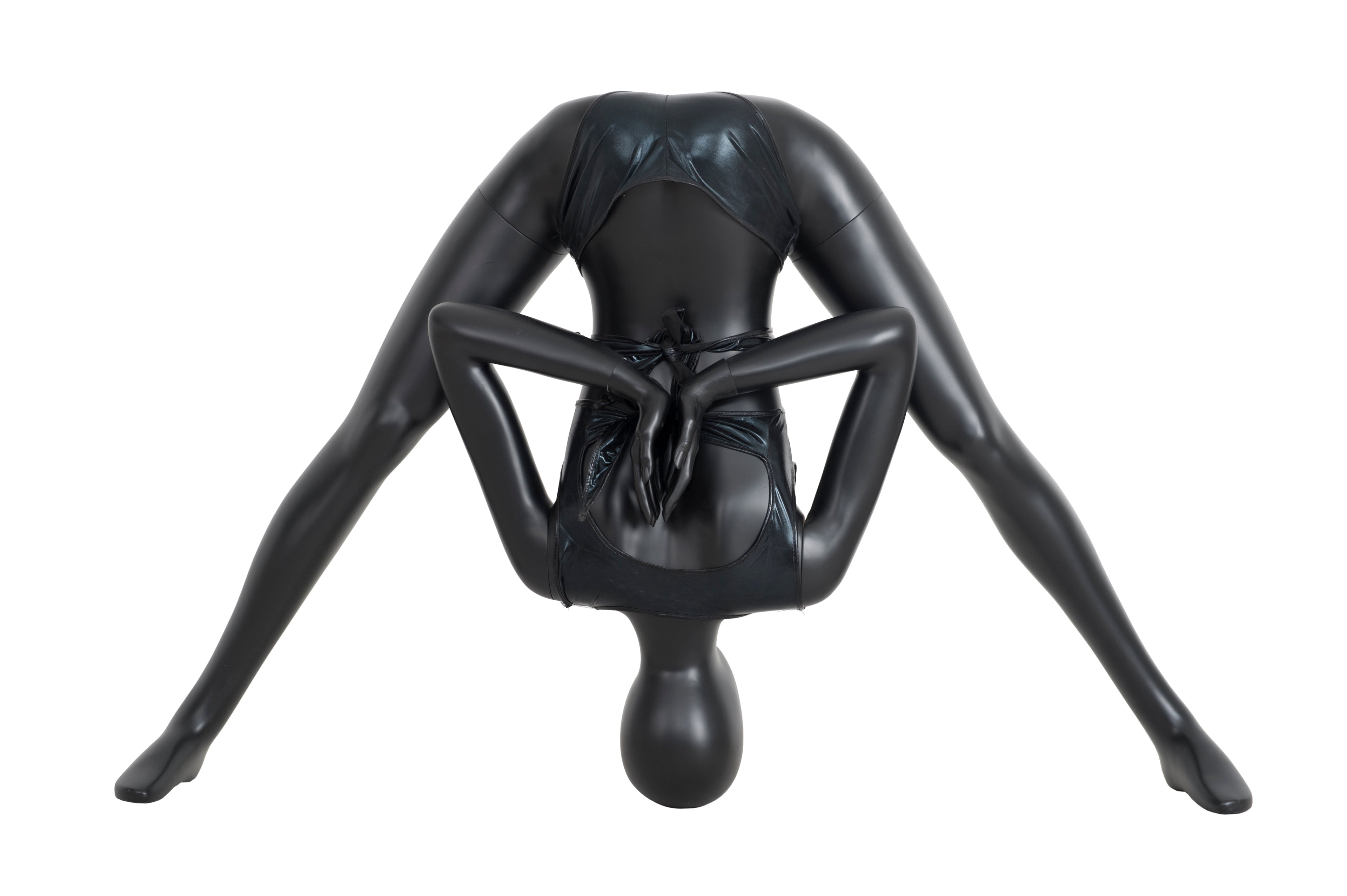 Black Female Yoga Mannequin (TMK-YOGA06BK)