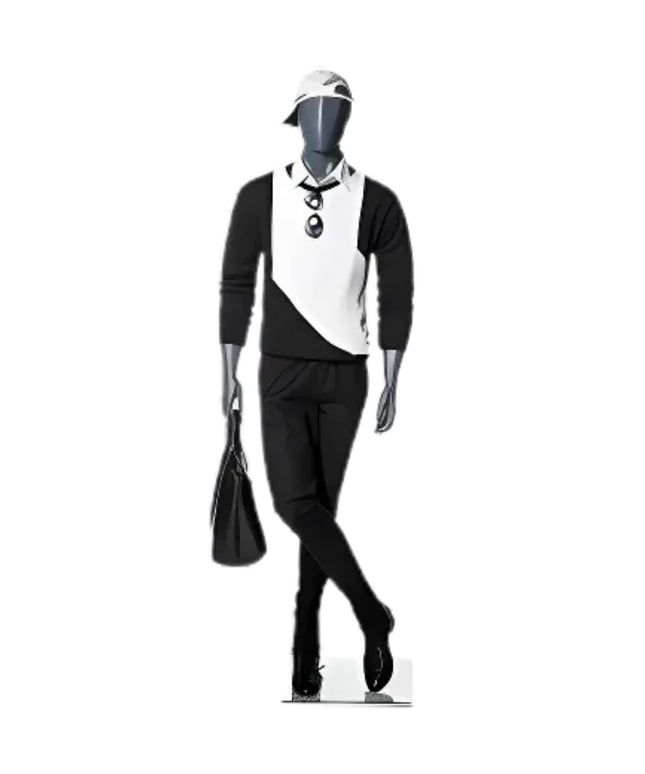 Male Abstract Gray Mannequin (TMK-MZ-MG001)