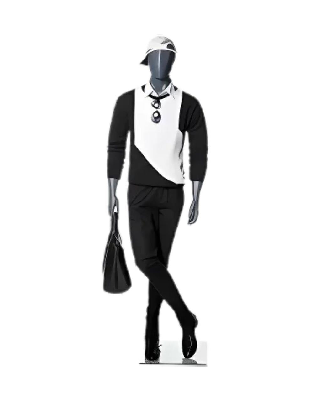 Male Abstract Gray Mannequin (TMK-MZ-MG001)