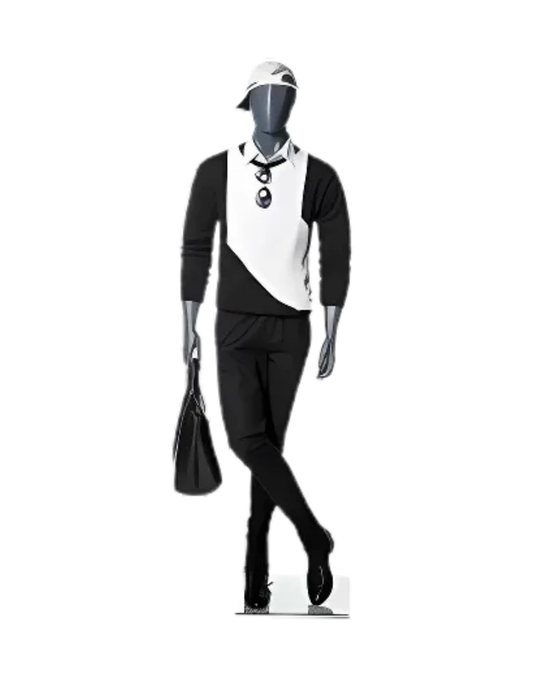 Male Abstract Gray Mannequin (TMK-MZ-MG001)