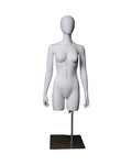 Female Egghead Mannequin Torso With Base (TMK-MD-TFWEG)