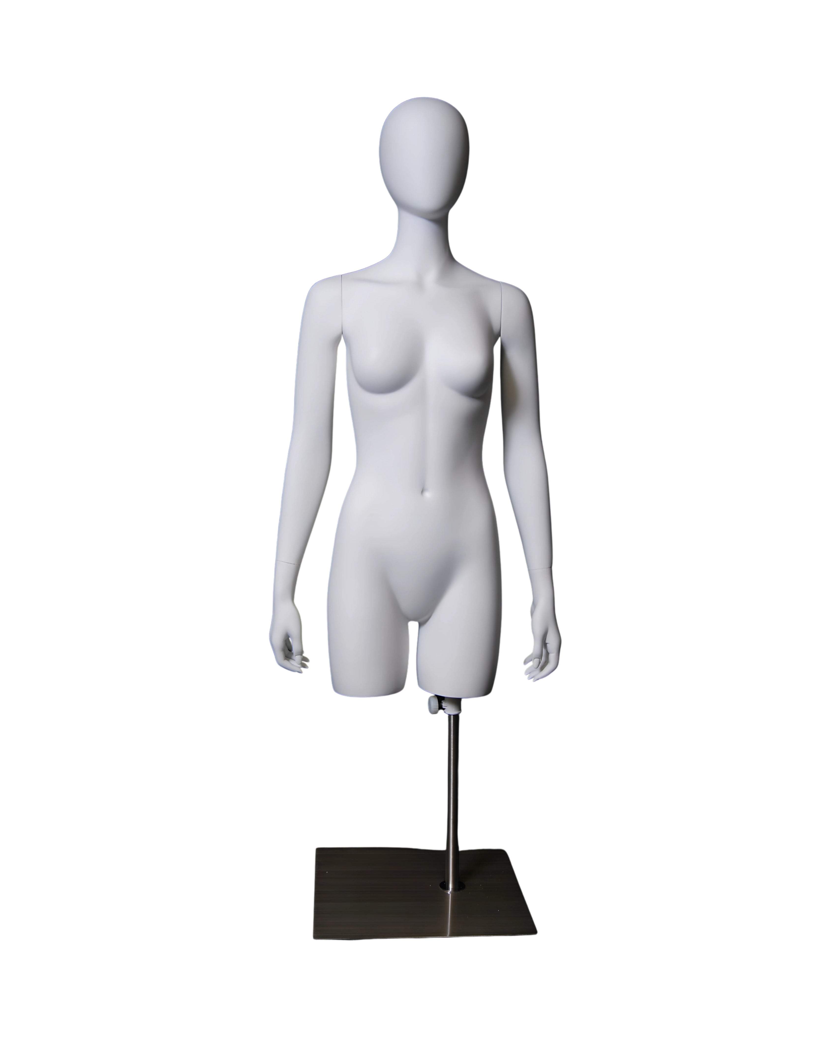 Female Egghead Mannequin Torso With Base (TMK-MD-TFWEG)
