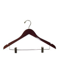 17" Wooden Suit Hanger with Clip (TMK-HA-400WA)