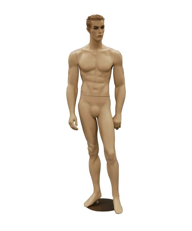 Male Realistic with Molded Hair Mannequin (TMK-MD-CCT6F)