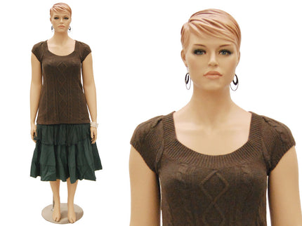Realistic Plus-Size Female Mannequin (TMK-MZ-AVIS1)