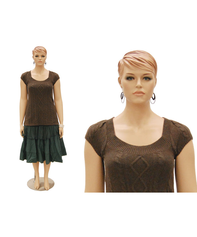 Realistic Plus-Size Female Mannequin (TMK-MZ-AVIS1)
