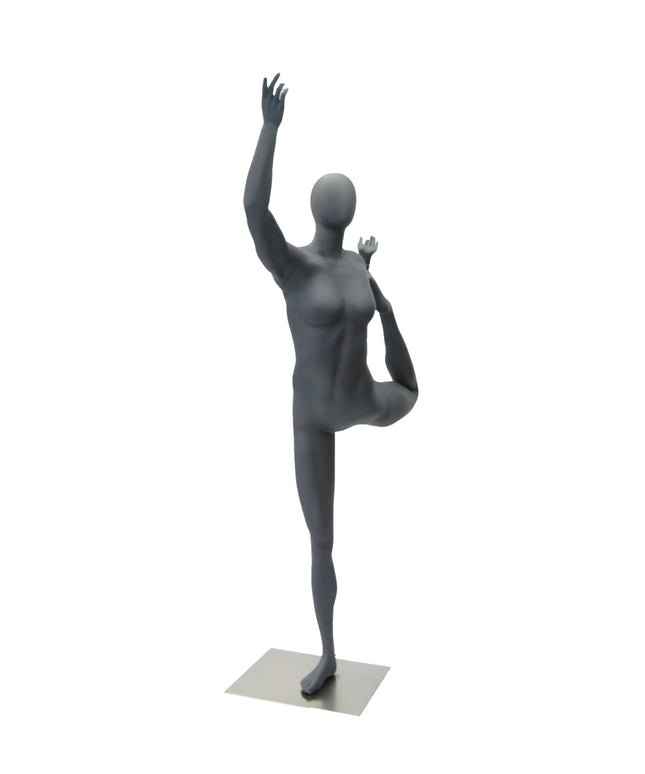 Female Gray Yoga Mannequin (TMK-HEF65EG)