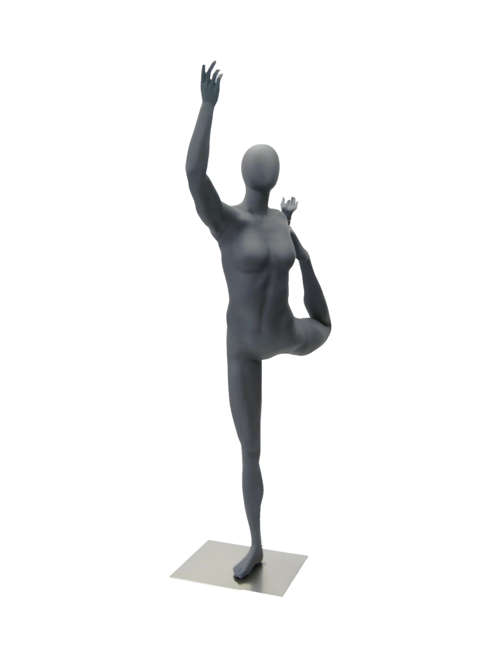 Female Gray Yoga Mannequin (TMK-HEF65EG)