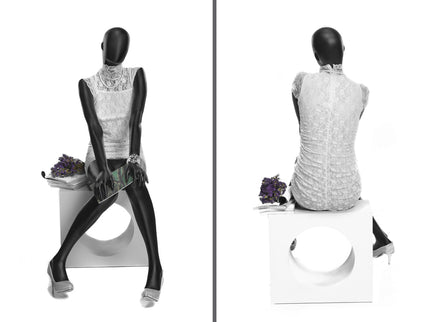 Black Abstract Female Mannequin (TMK-OZIB1)