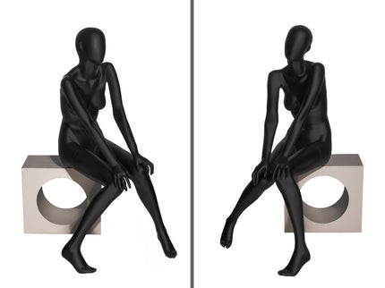 Black Abstract Female Mannequin (TMK-OZIB1)