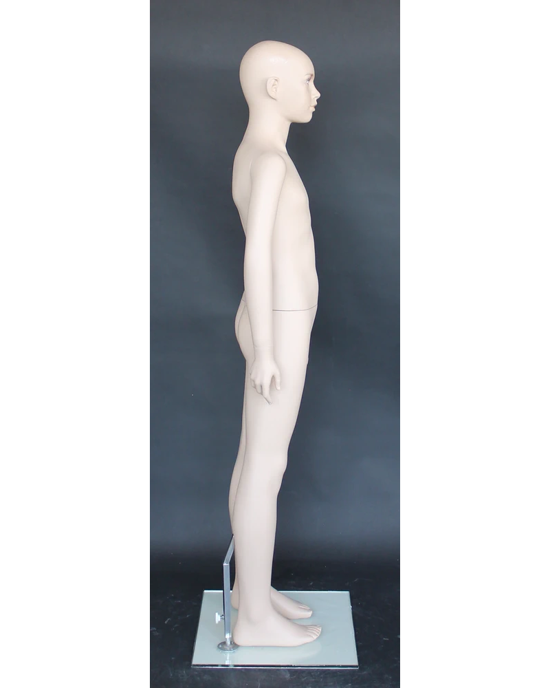 Realistic child mannequin with face makeup in skin tone, ages 8 to 10, CB10-FT