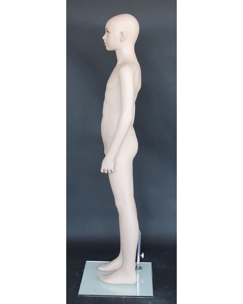 Realistic child mannequin with face makeup in skin tone, ages 8 to 10, CB10-FT