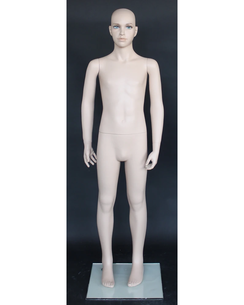 Realistic child mannequin with face makeup in skin tone, ages 8 to 10, CB10-FT