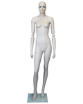 Realistic female mannequin with bendable arms and face makeup in skin tone, SFW39-FT