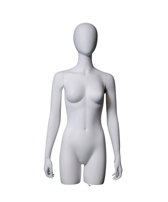 Female Egghead Mannequin Torso With Base (TMK-MD-TFWEG)