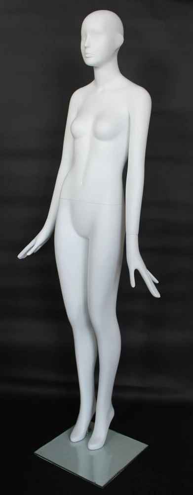 SFW10E standing abstract female mannequin in matte white