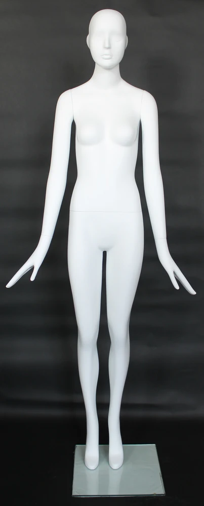 SFW10E standing abstract female mannequin in matte white