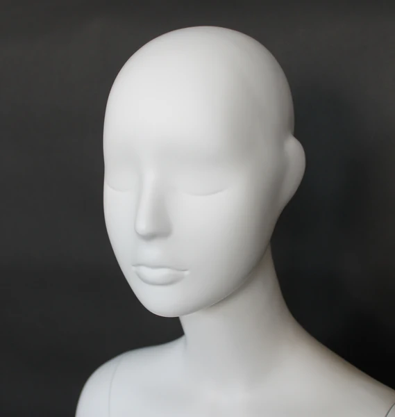 SFW10E standing abstract female mannequin in matte white