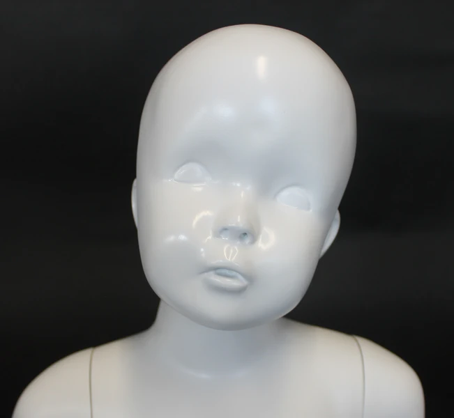 Featured-face toddler mannequin in white, size 2T/3T, CB3-WT