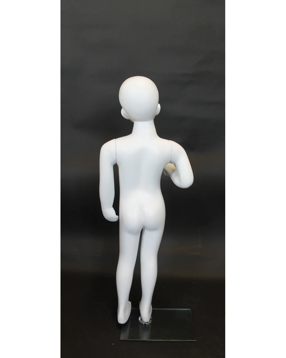 Featured-face toddler mannequin in white, size 2T/3T, CB3-WT